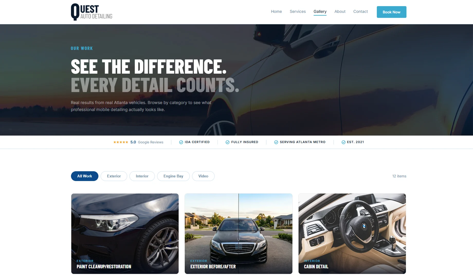 Oz demo site page