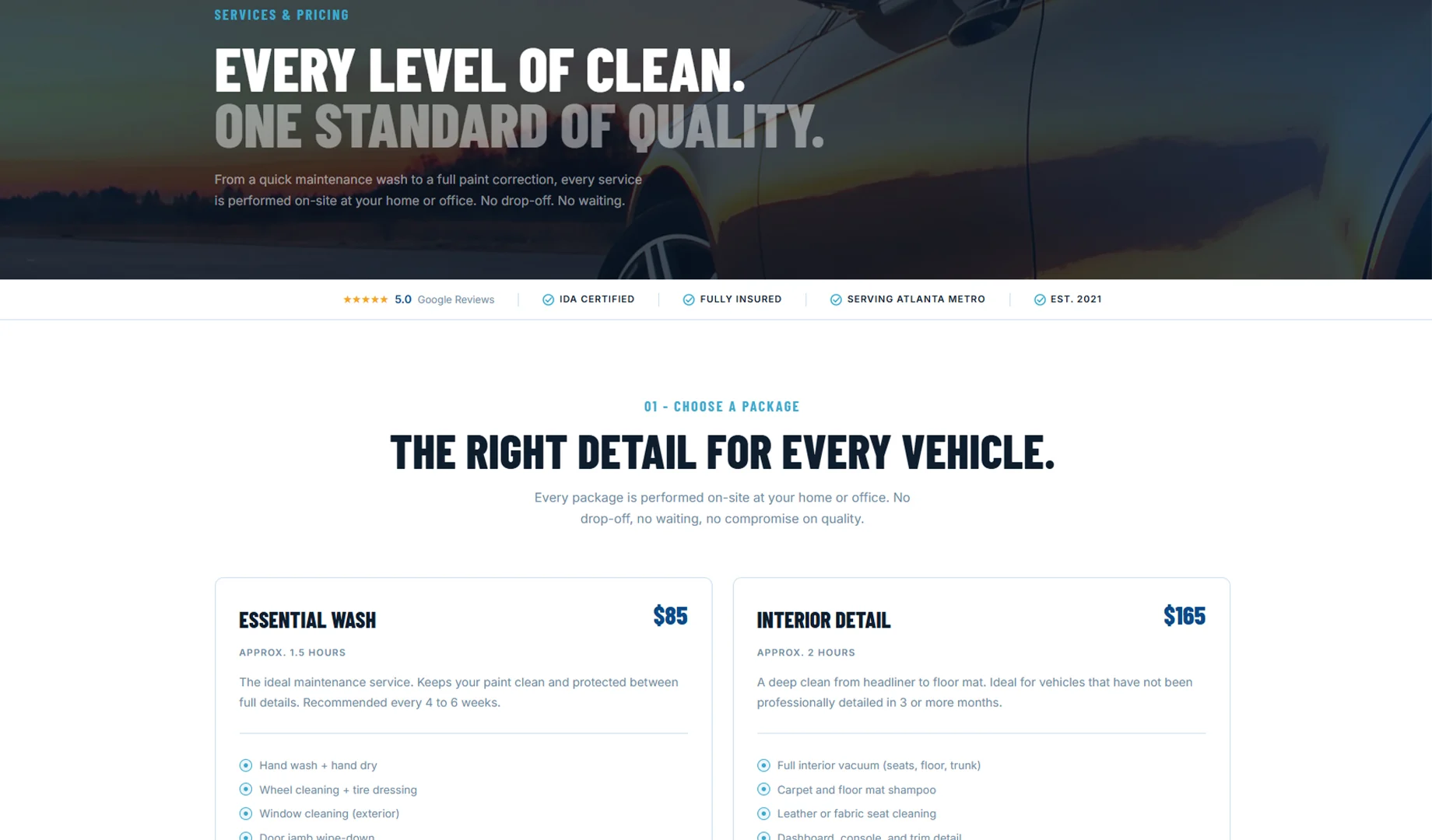Oz demo site page